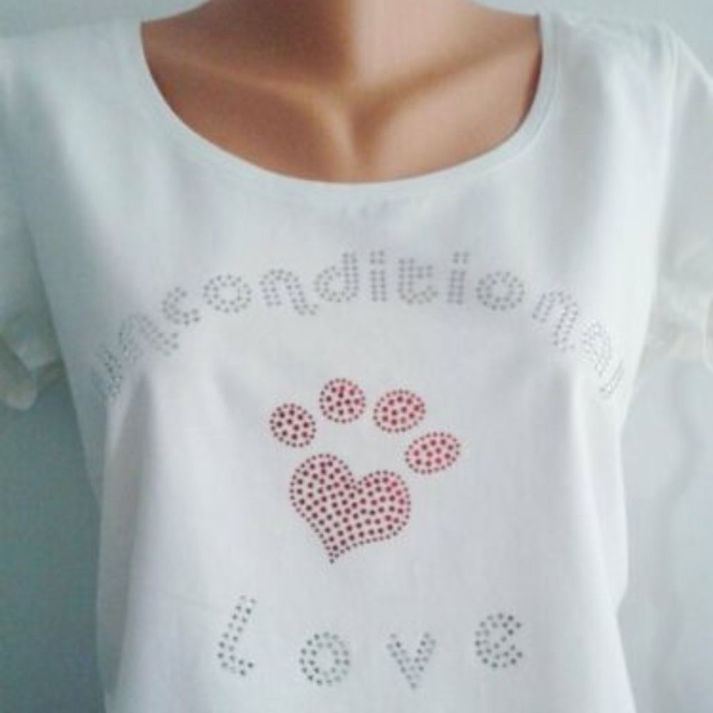 Heart Rhinestone shirt